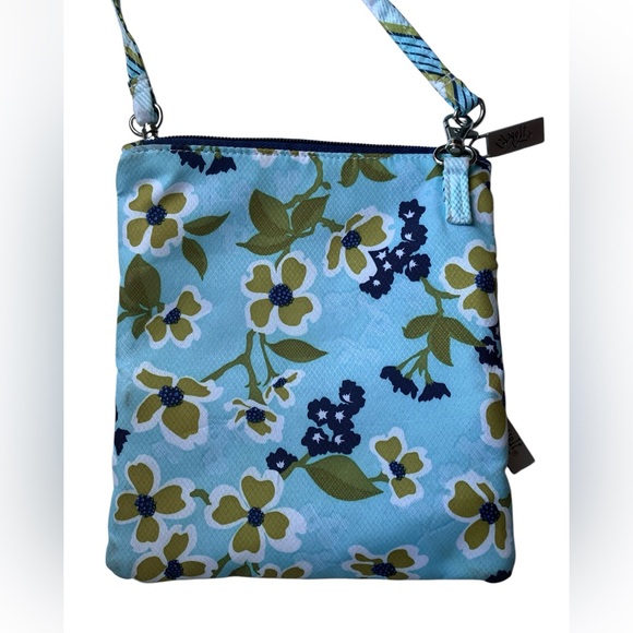 GLOVE IT Blue Floral Crossbody Bag Handbag Purse Golf Course Sport Bag - Picture 2 of 10